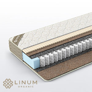 матрас с независимым пружинным блоком серии Linum Luxe